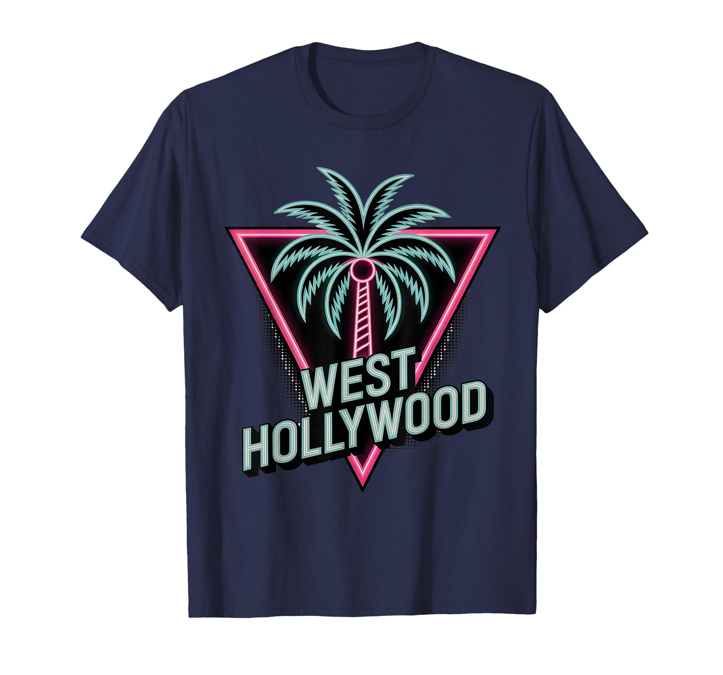 West Hollywood Palm Tree Retro T-Shirt