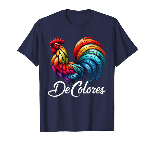 DeColores Cursillo Rainbow Rooster Catholic T-Shirt