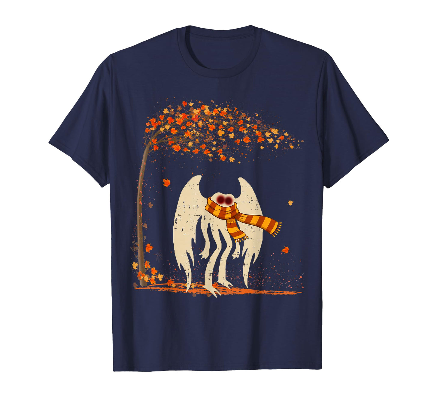 Cozy Mothman Fall Spooky Autumn Cryptid Halloween T-Shirt