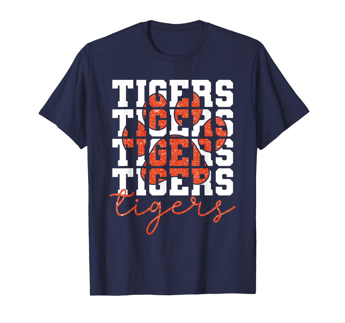 Vintage Tigers School Sports Name Spirit Back To School T-Shirt
