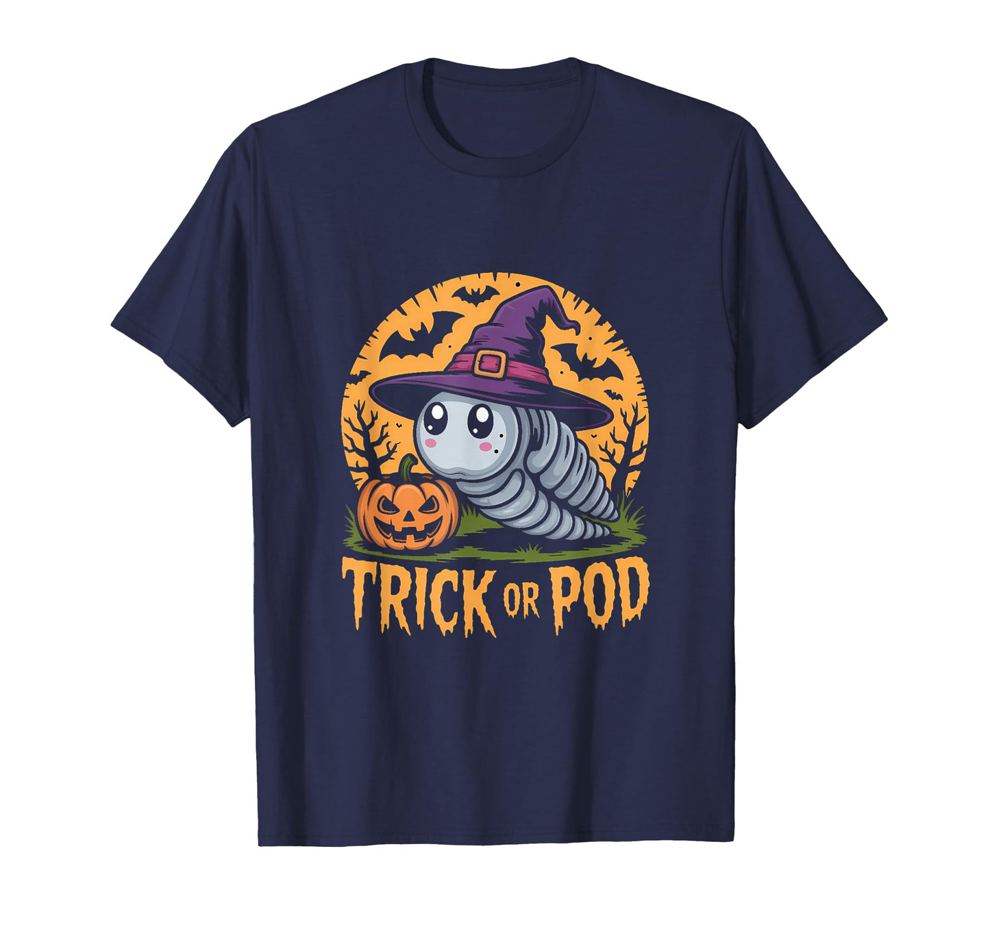 Kawaii Isopod Witch Halloween T-Shirt