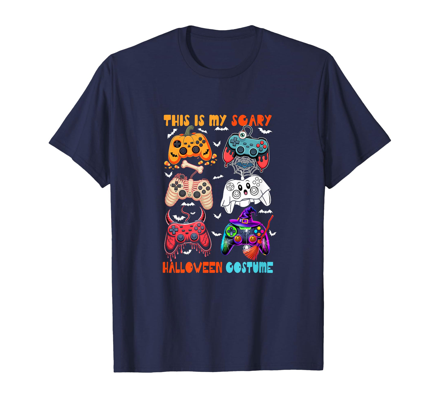My Scary Halloween Costume Collection Game Controllers Gamer T-Shirt