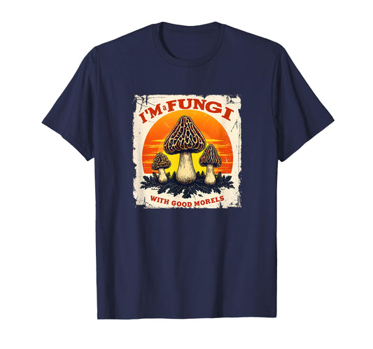 Nostalgic Fungi-Hunter Retro I'm A Fungi Foraging 09WQXA T-Shirt
