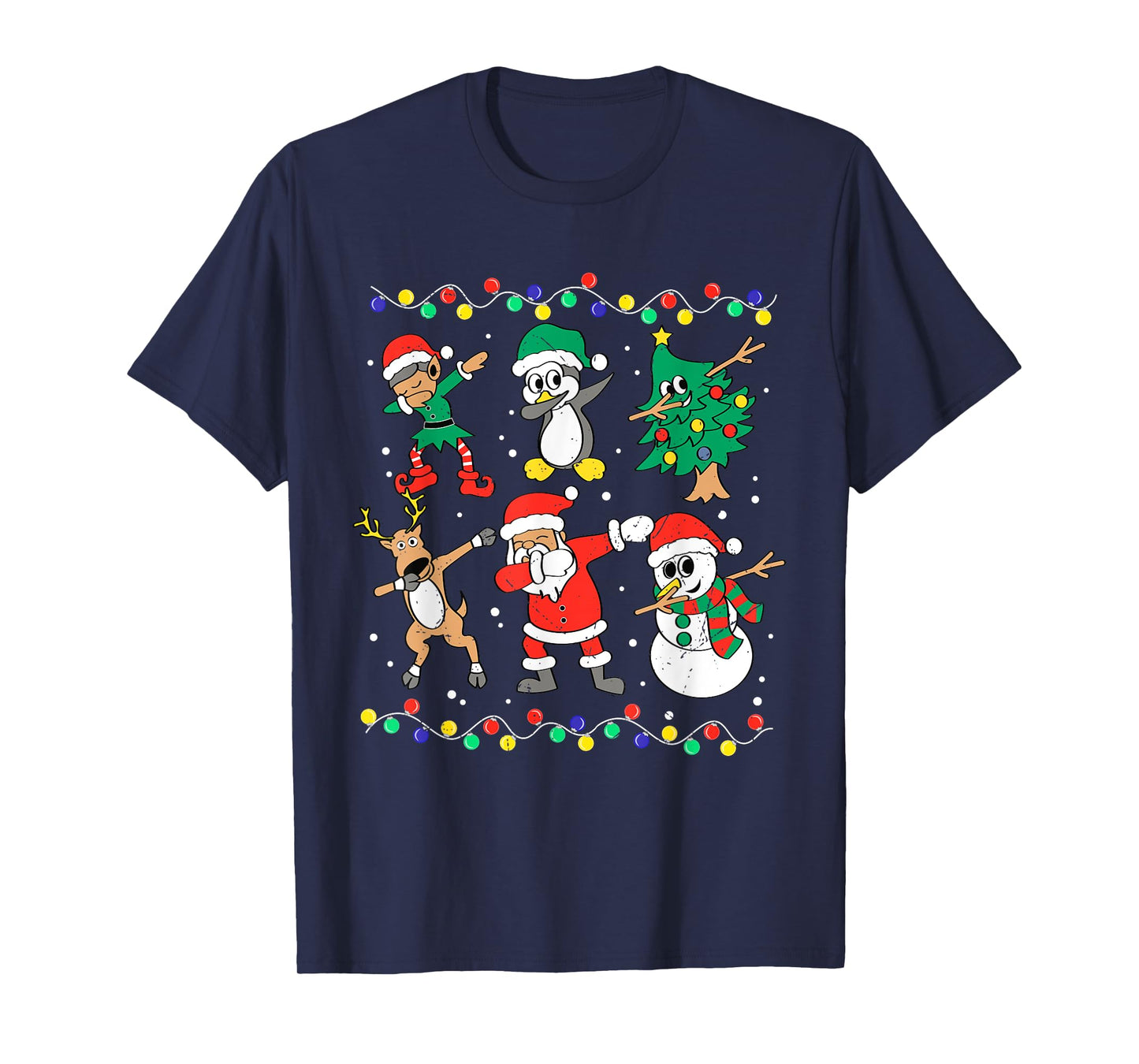 Dabbing Santa Elf Friends Christmas Dab Boys Boys Girls Kids T-Shirt