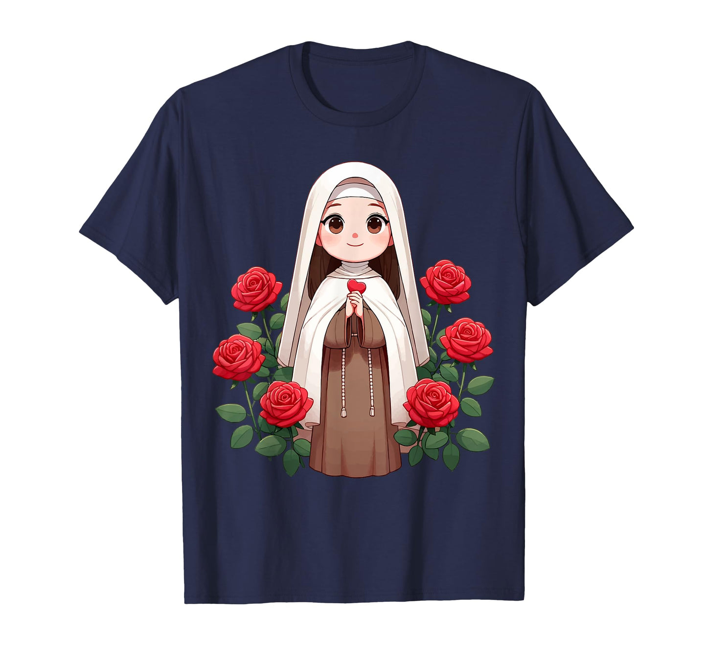 St Therese of Lisieux Kids Little Flower Rose Catholic Saint T-Shirt