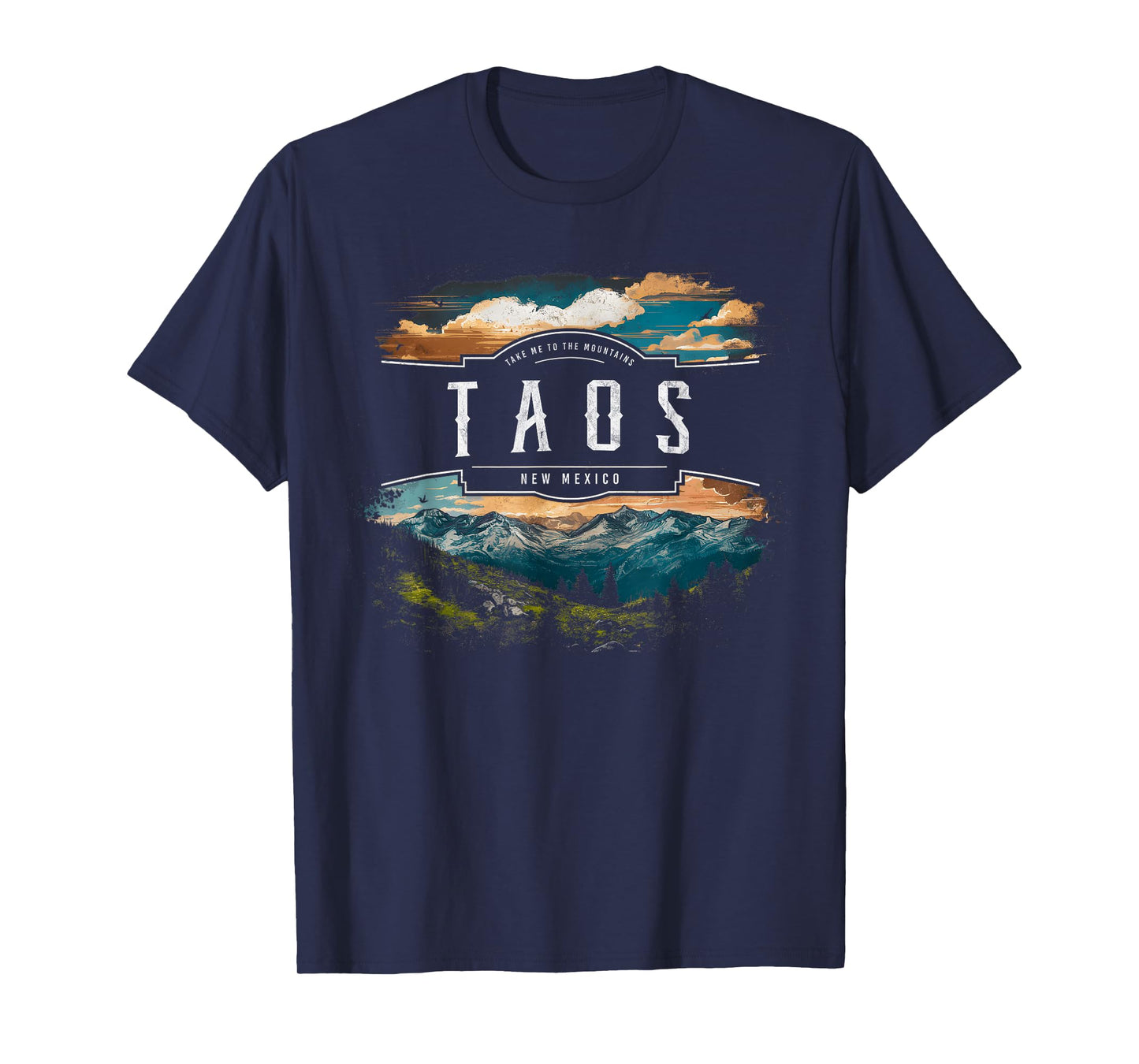 Taos Mountains New Mexico Hiking Outdoors Vintage T-Shirt