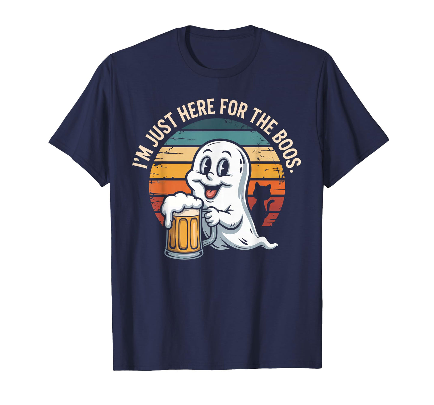 I'm just here for The boos Halloween Men Women Ghost Funny T-Shirt