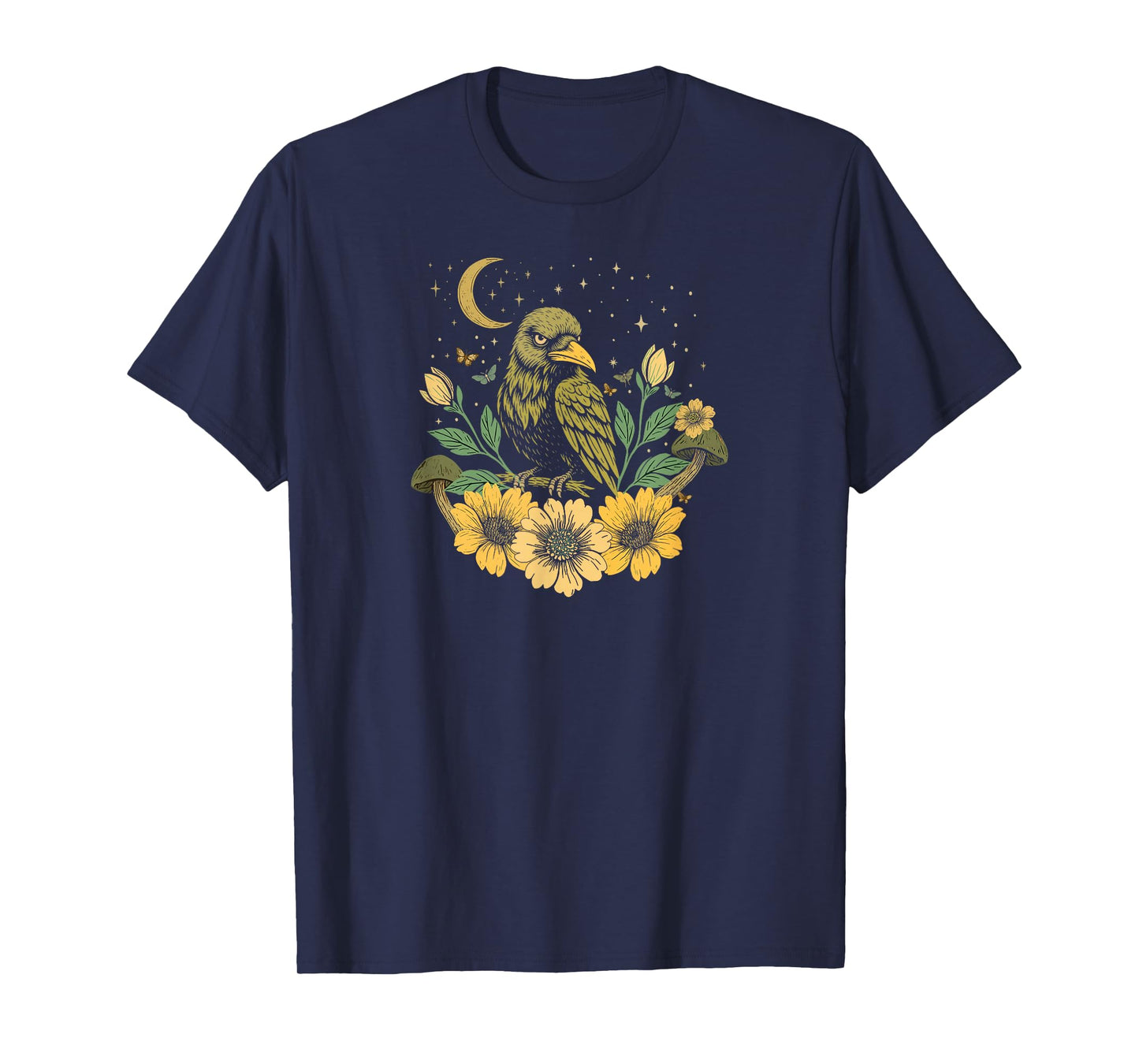 Mystical Raven Forest Witchcore Aesthetic T-Shirt