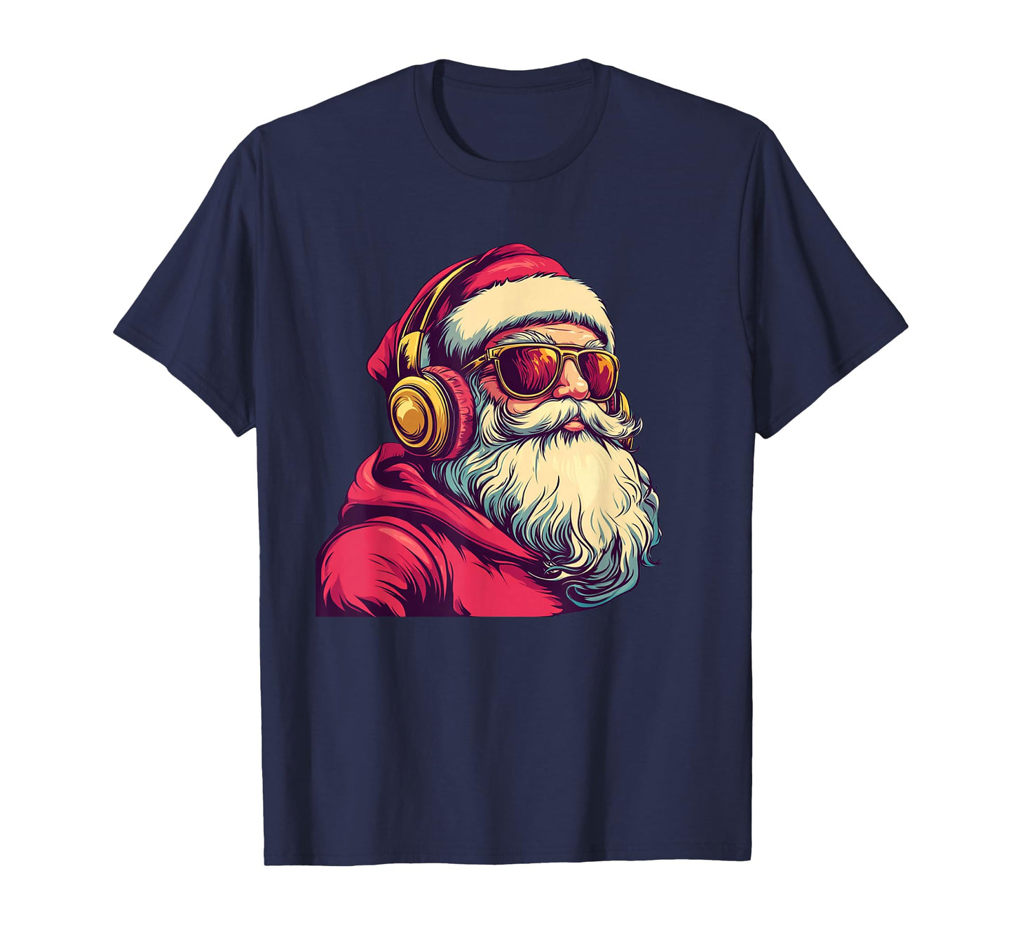 Cool Santa Claus Grooving Through The Season T-Shirt
