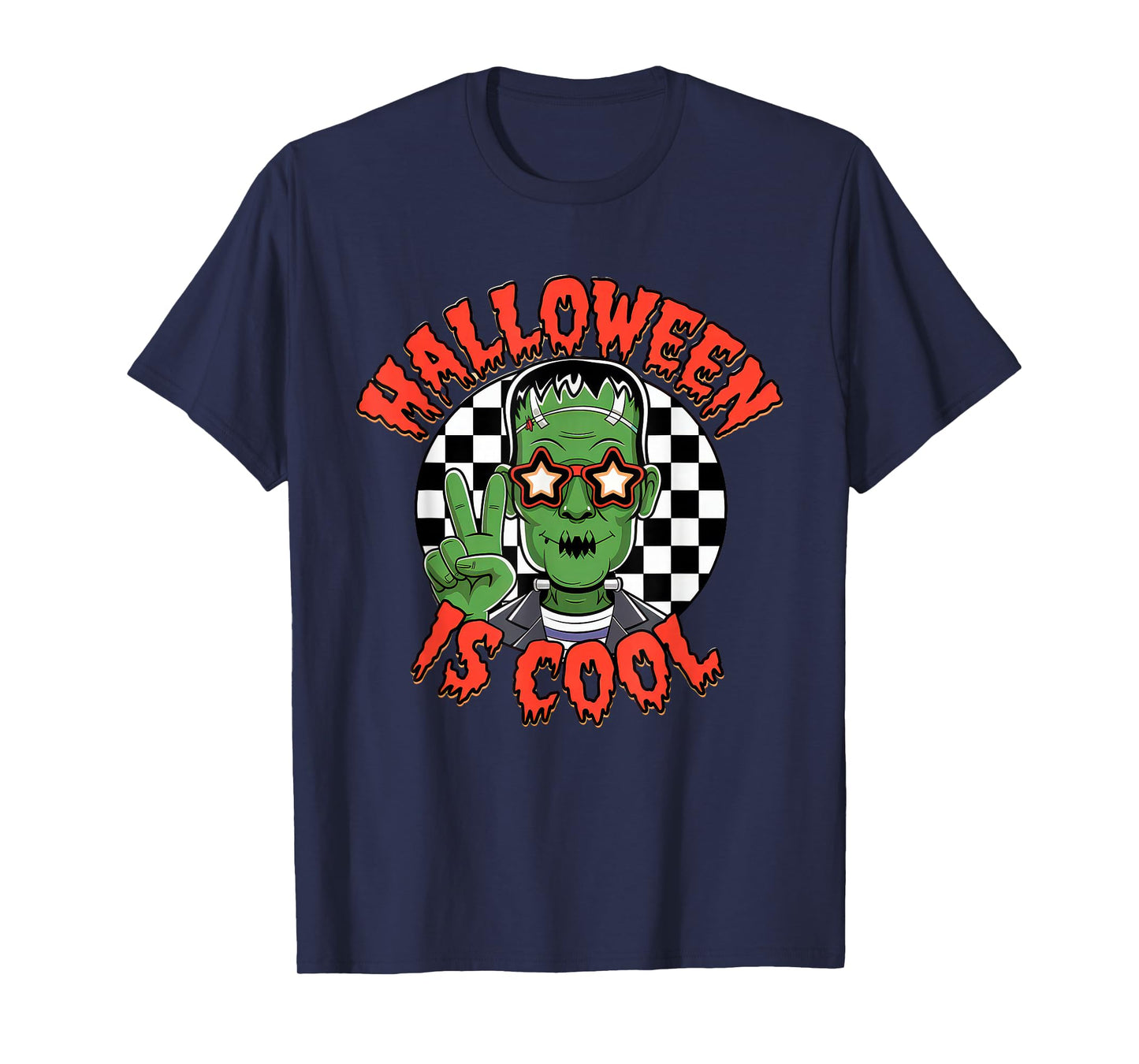 Halloween is Cool Tshirt Women Men Frankenstein Monster T-Shirt