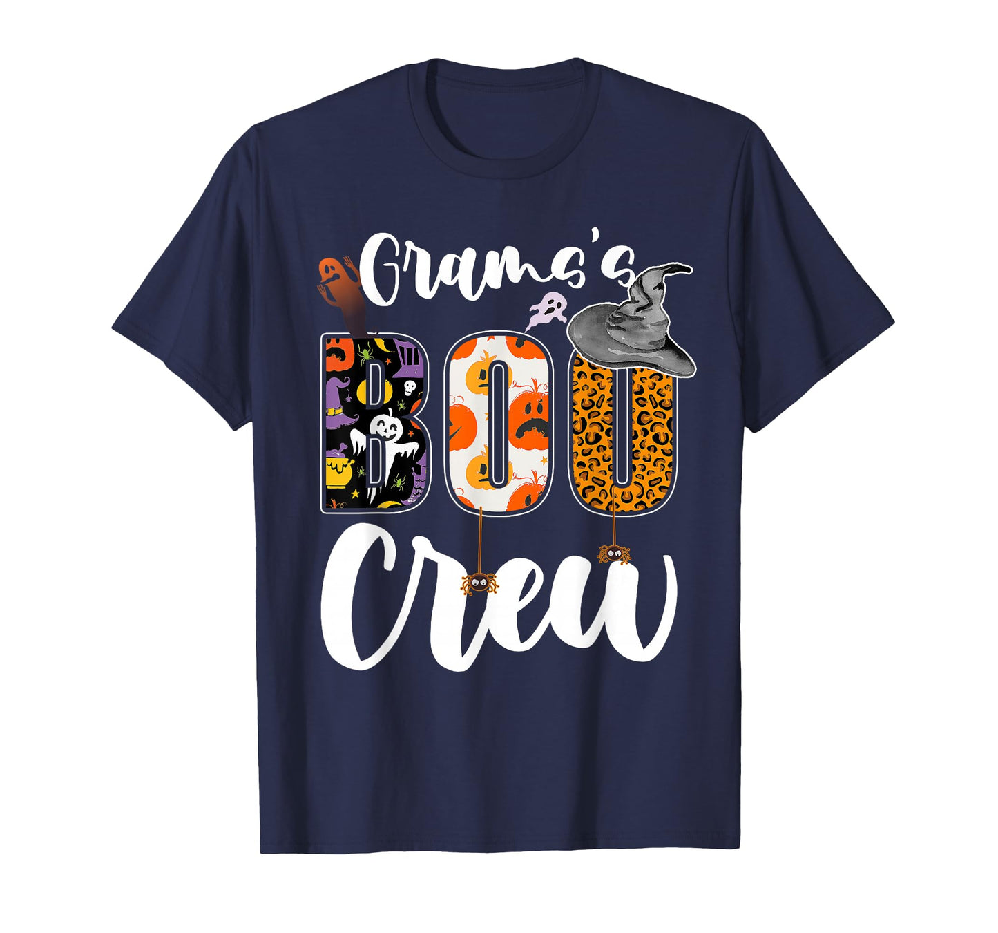 Grams's Boo Crew Halloween Grandma Grandkids Matching T-Shirt