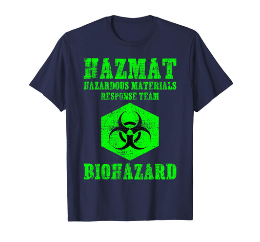 Hazardous Material Hazmat Response Team Grunge Biohazard T-Shirt