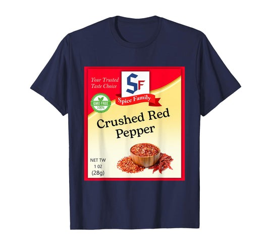 Crushed Red Pepper Condiment Costume Holiday Spice Costumes T-Shirt