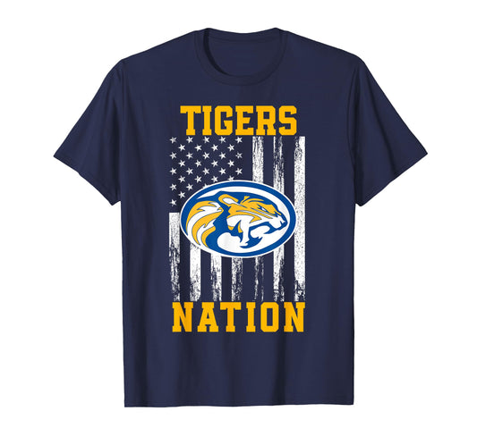 Bland Tigers Logo Nation HS T-Shirt