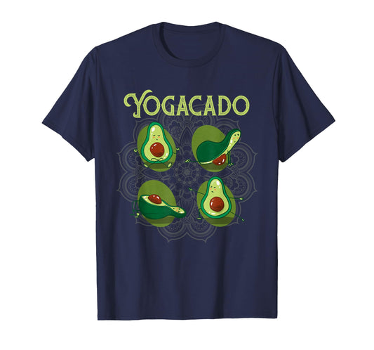 Yogacado Meditation Yoga Poses | Funny Namaste Yoga T-Shirt