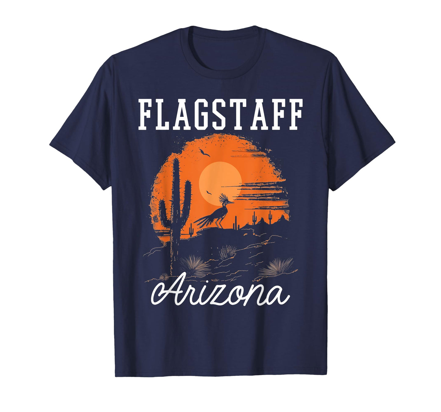 Flagstaff Arizona Roadrunner Desert Vibes Vintage T-Shirt