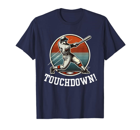 Touchdown Homerun Sports Mash Up Football Baseball Funny T-Shirt