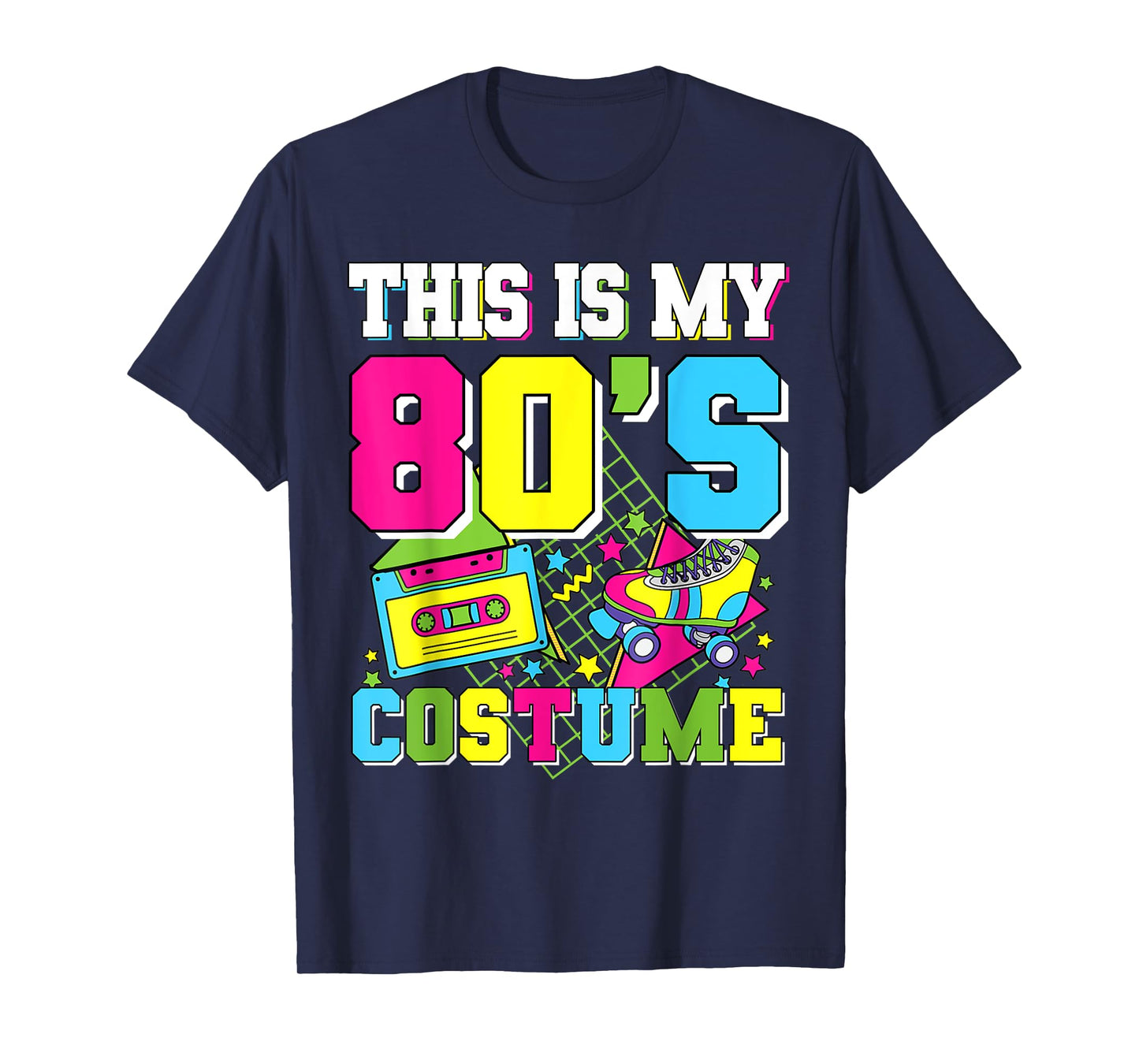 Retro This is My 80s Costume 80's Eighties Party Men Women T-Shirt
