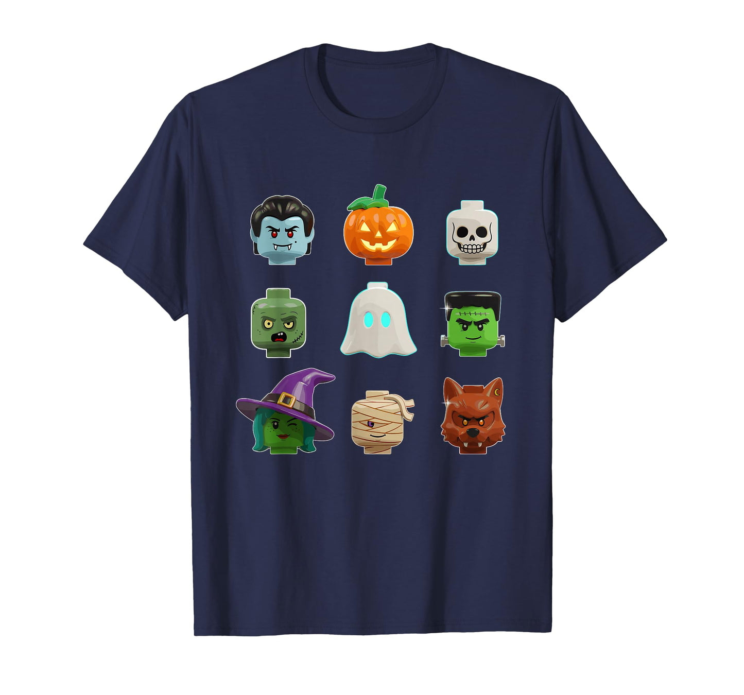 Halloween Building Bricks Costume Funny Matching Family T-Shirt