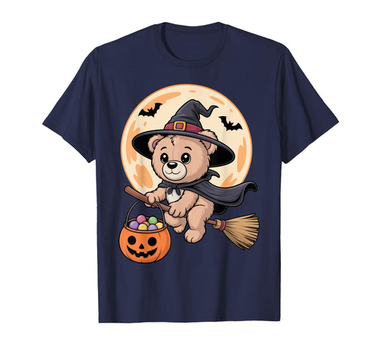 Cute Witch Bear Halloween Fun for Kids and Adults T-Shirt
