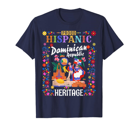 Dominican Flag Idea Kids Latin Heritage República Dominicana T-Shirt