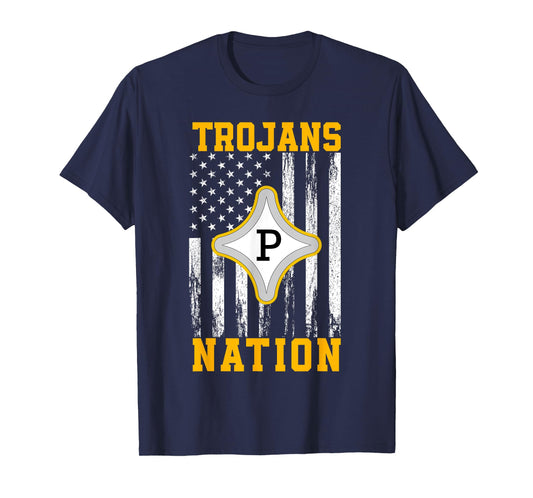 Peach County Trojans Logo Nation HS T-Shirt