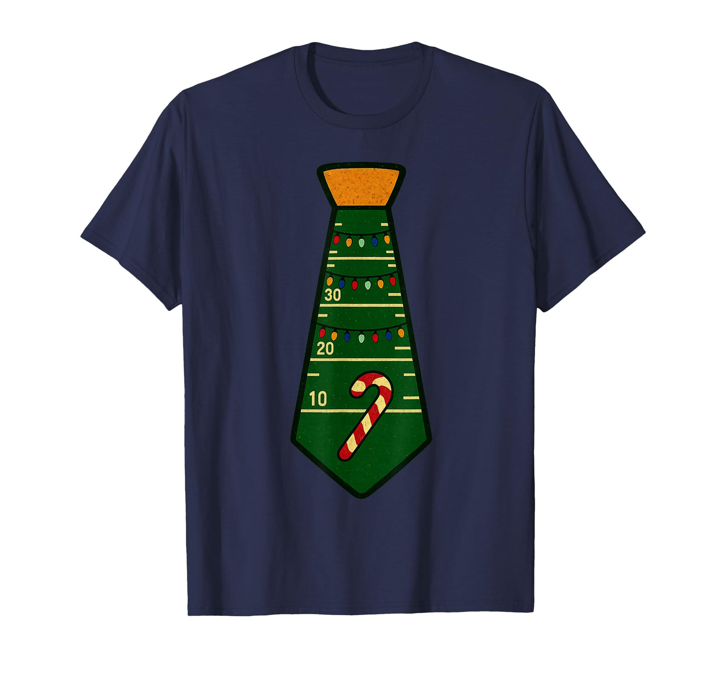 Santa Claus Playing American Football Xmas Holiday Christmas T-Shirt