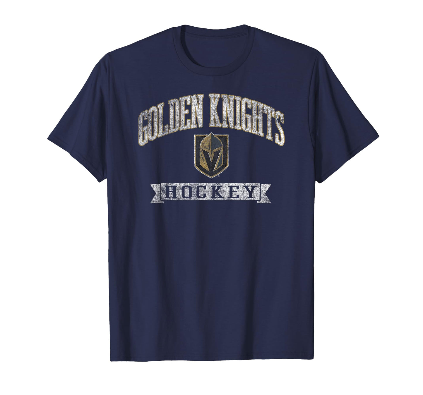 Vegas Golden Knights Vintage Hockey Dark Heather Licensed T-Shirt