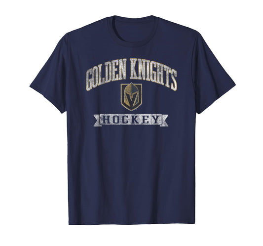 Vegas Golden Knights Vintage Hockey Dark Heather Licensed T-Shirt