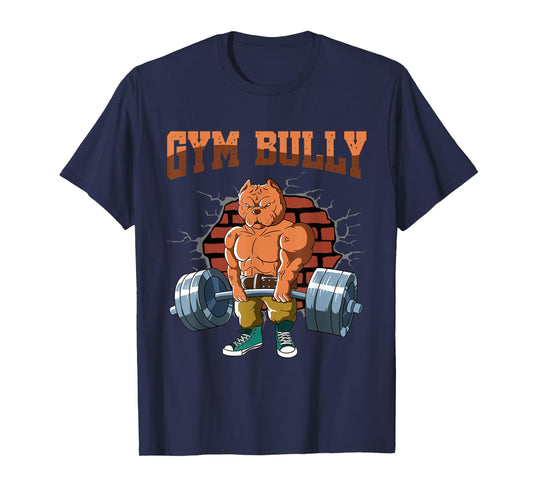 Fitness Dog GYM BULLY Deadlift Workout Training T-Shirt