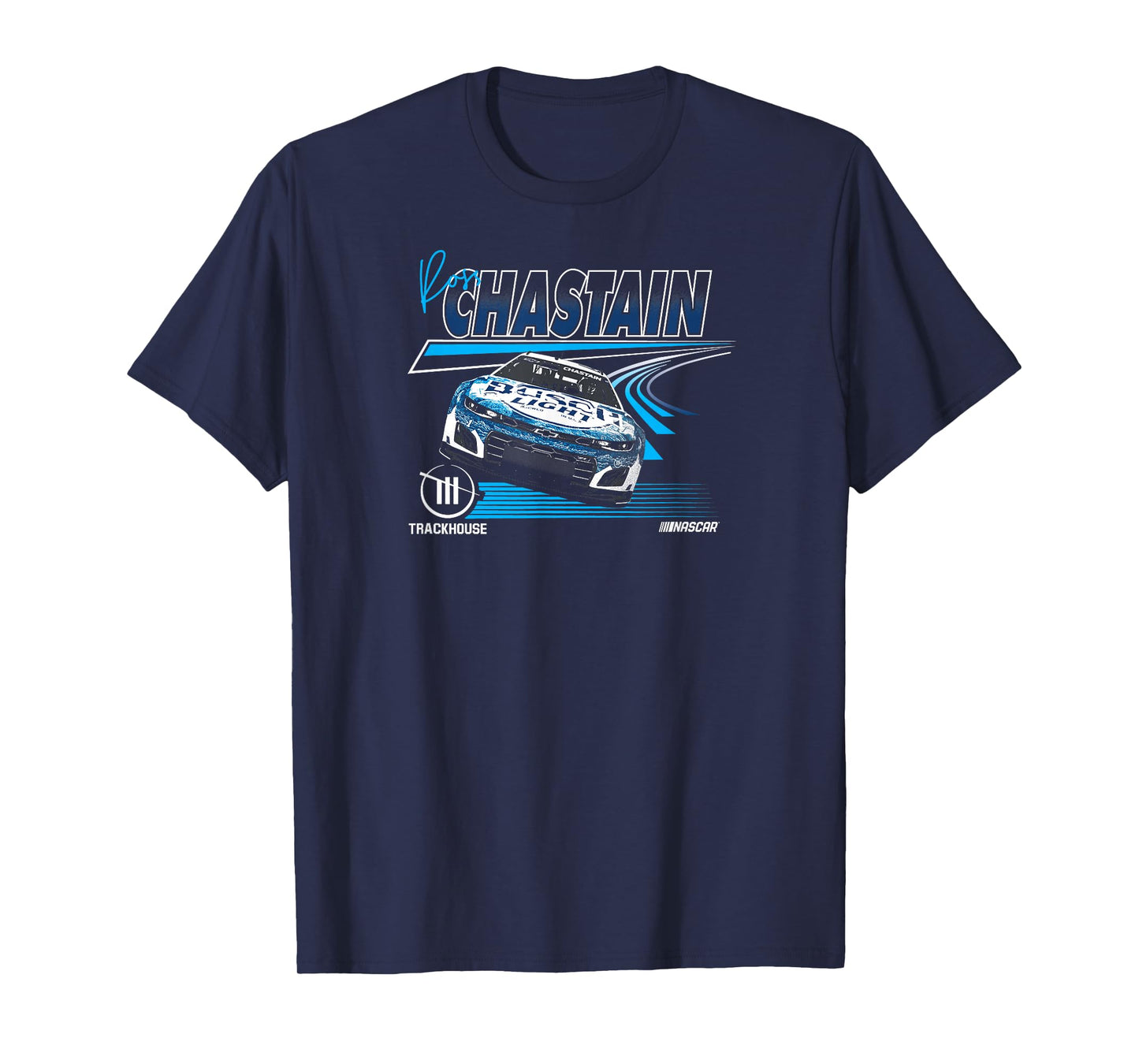 NASCAR - Ross Chastain Trackhouse Race Lines Black T-Shirt