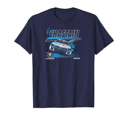NASCAR - Ross Chastain Trackhouse Race Lines Black T-Shirt