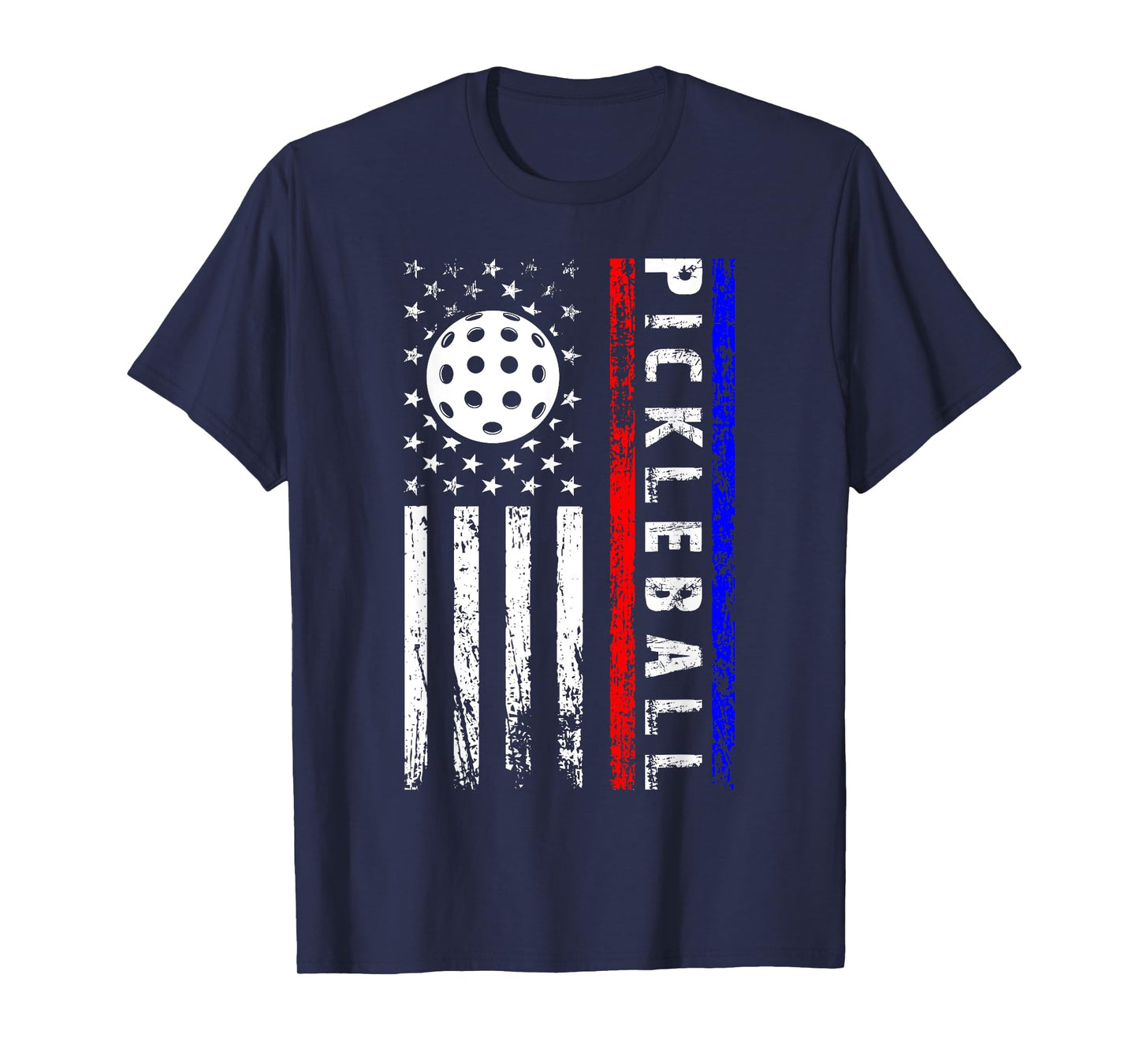 Pickleball Lovers 4th of July American Flag Pickle Ball USA T-Shirt for Women Kids Men