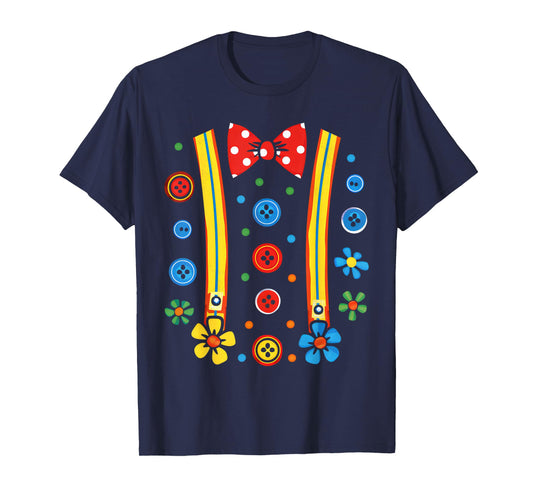 Clown Costume Circus Birthday Party Halloween Men Women Kids T-Shirt