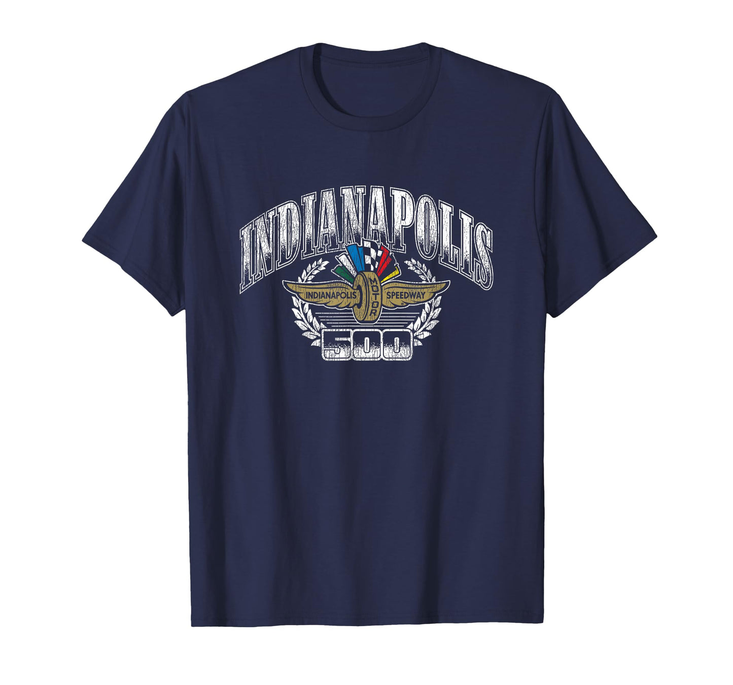 Indy 500 Indianapolis Motor Speedway Vintage Distressed Logo T-Shirt