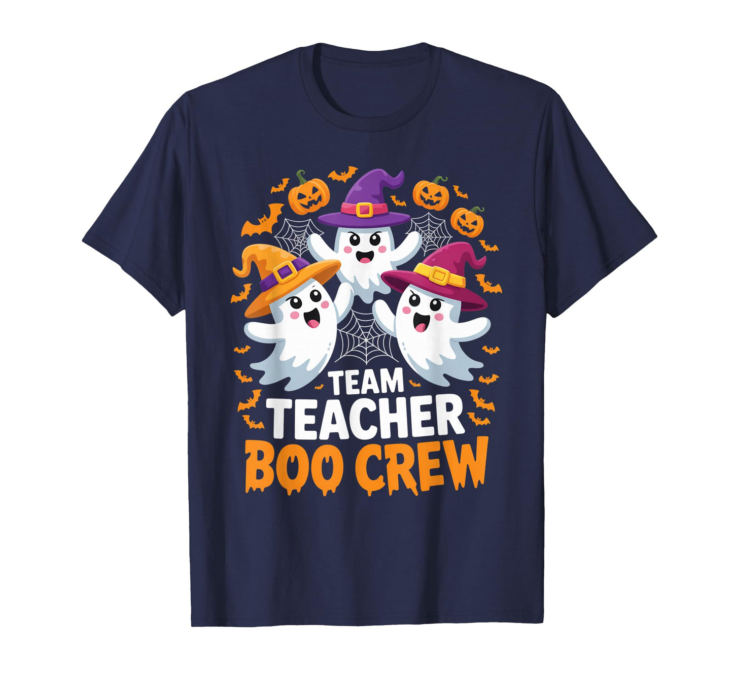 Team Teacher Boo Crew Ghost Halloween Outfit for classrooms T-Shirt