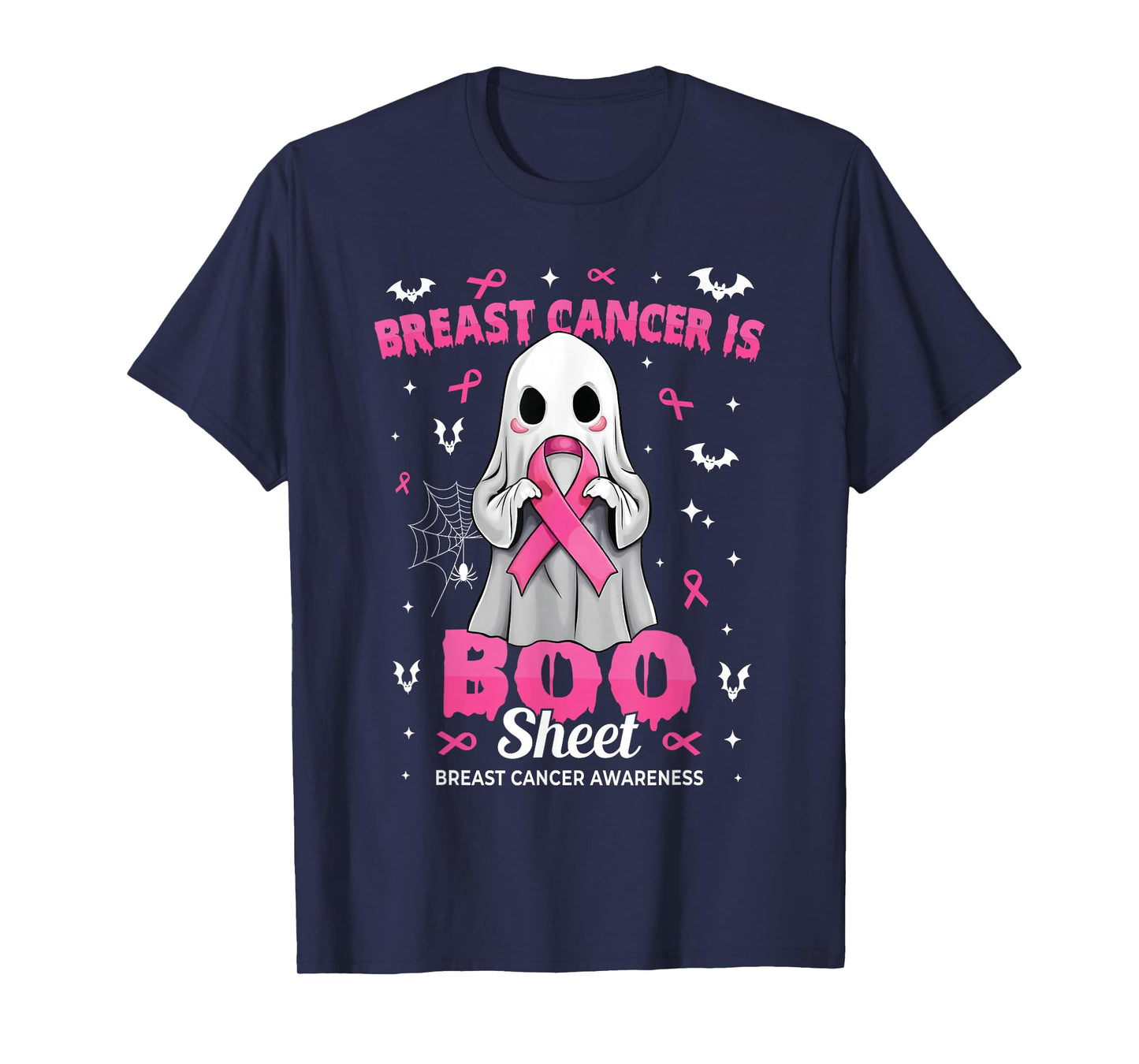 Breast Cancer is Boo Sheet Halloween Breast Cancer Ghost T-Shirt