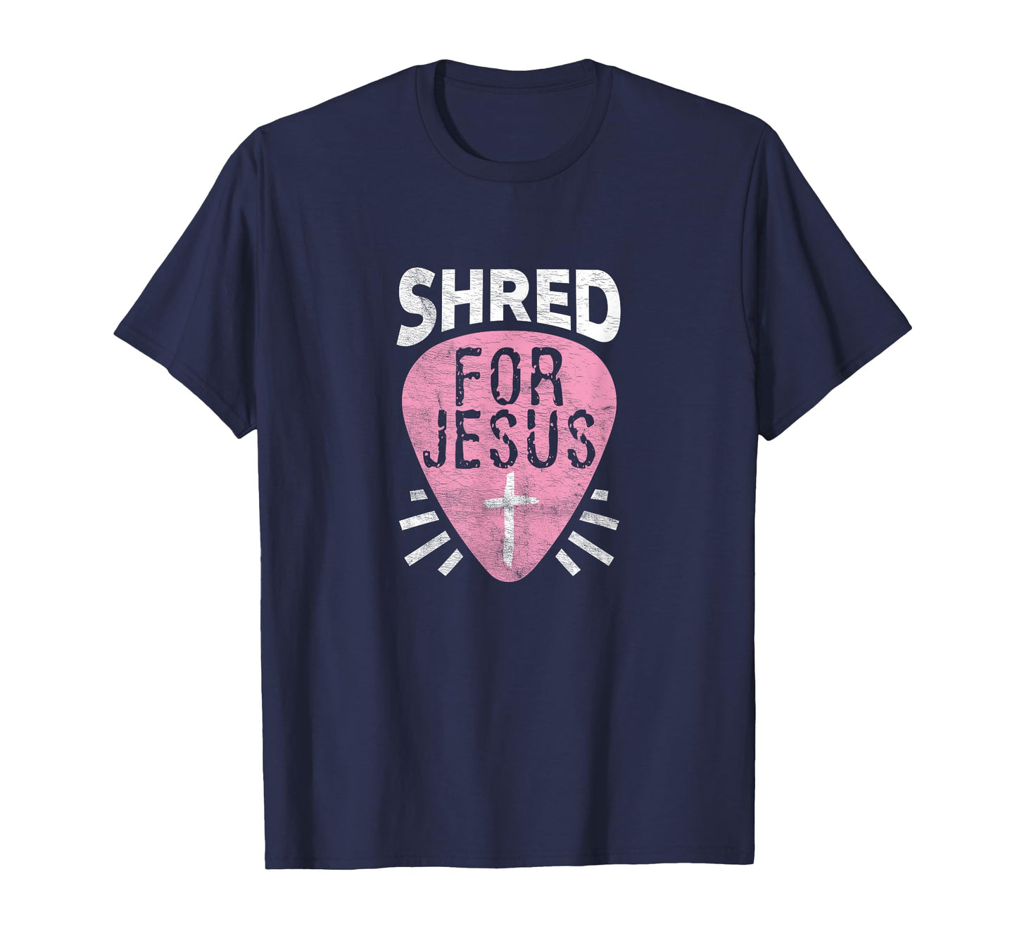 Shred For Jesus Christian Rock Heavy Metal Guitarist Guitar T-Shirt