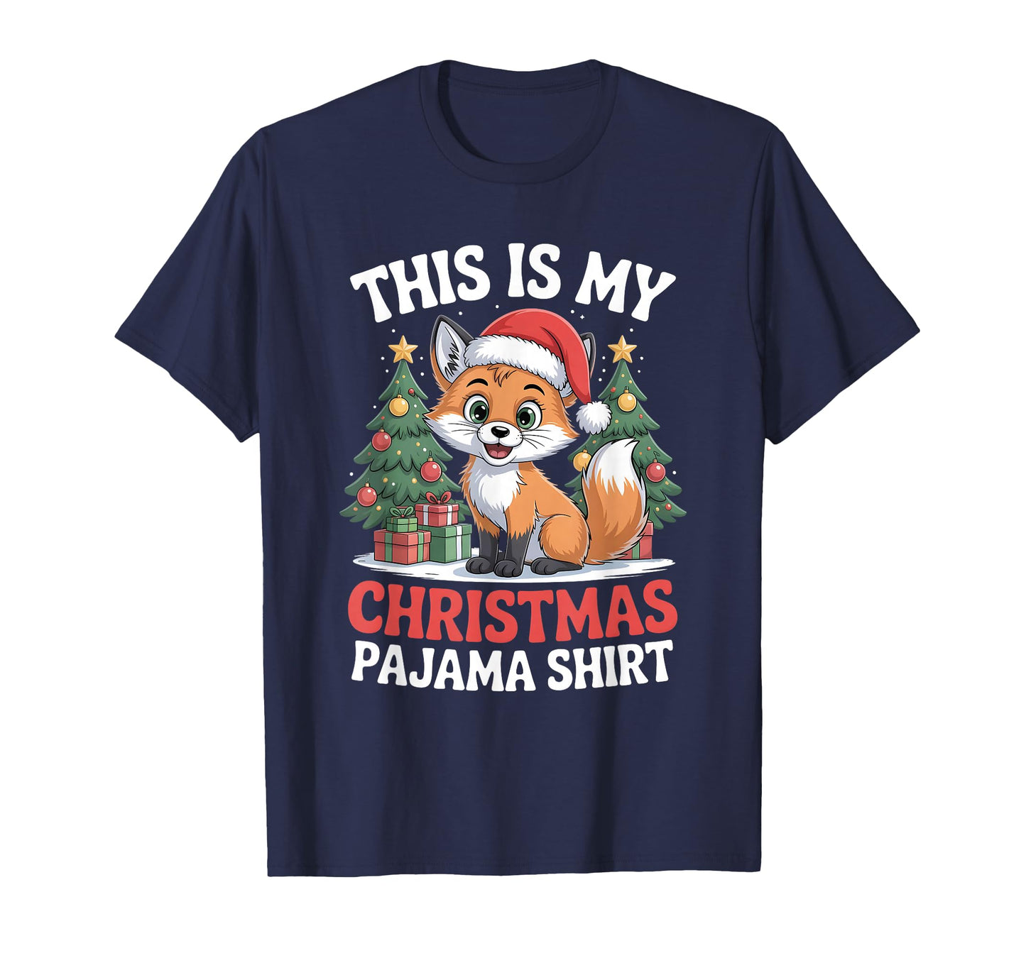 Fox This is My Christmas Pajama T-Shirt