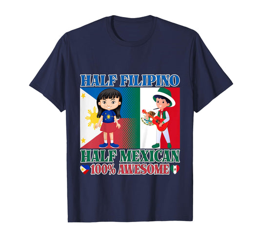 Half Filipino Half Mexico Toddler Mexico Philippines Flag T-Shirt
