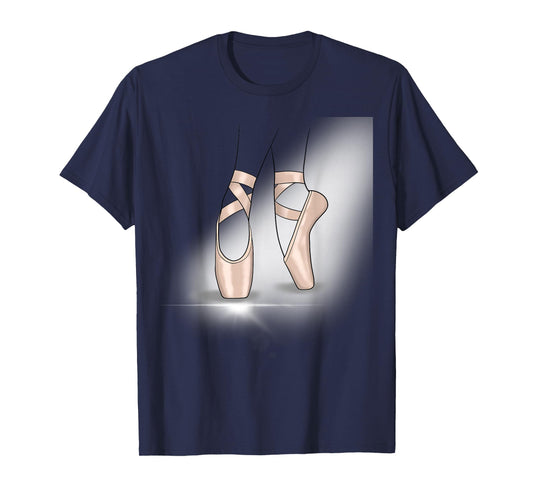 Cute Ballerina Ballet Shoes Pointe Shoe Dance and Sports T-Shirt