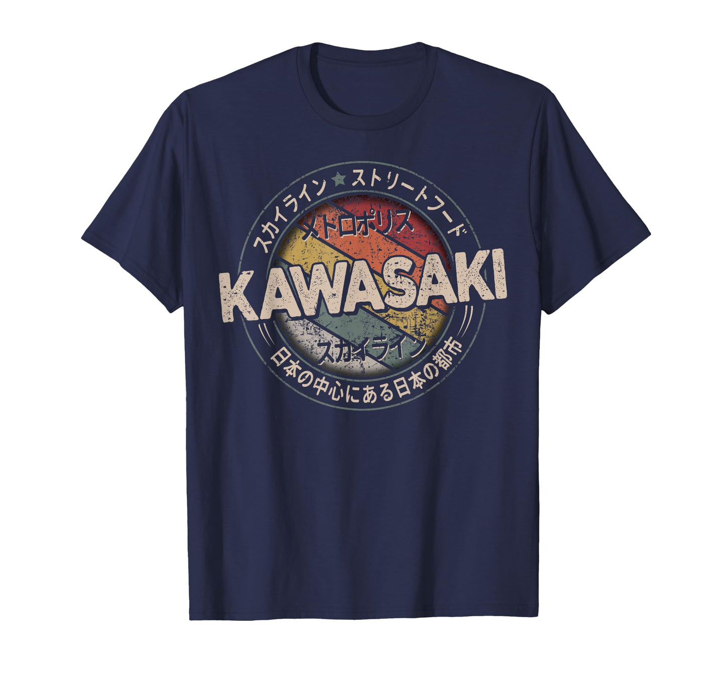Kawasaki City 90s Retro Japan Aesthetics 80s Kawasaki T-Shirt