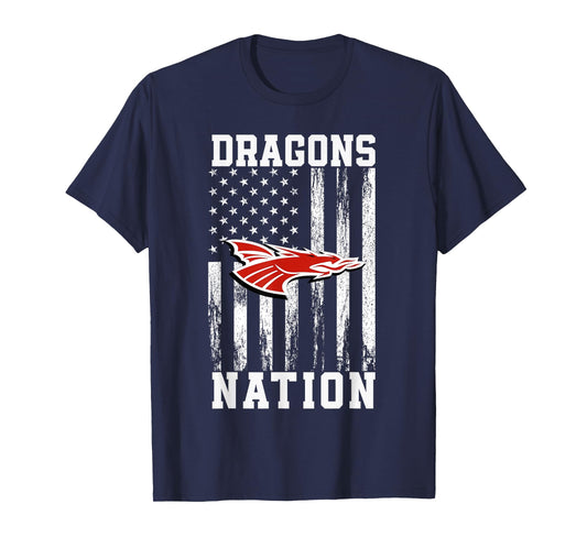 New Palestine Dragons Logo Nation HS T-Shirt
