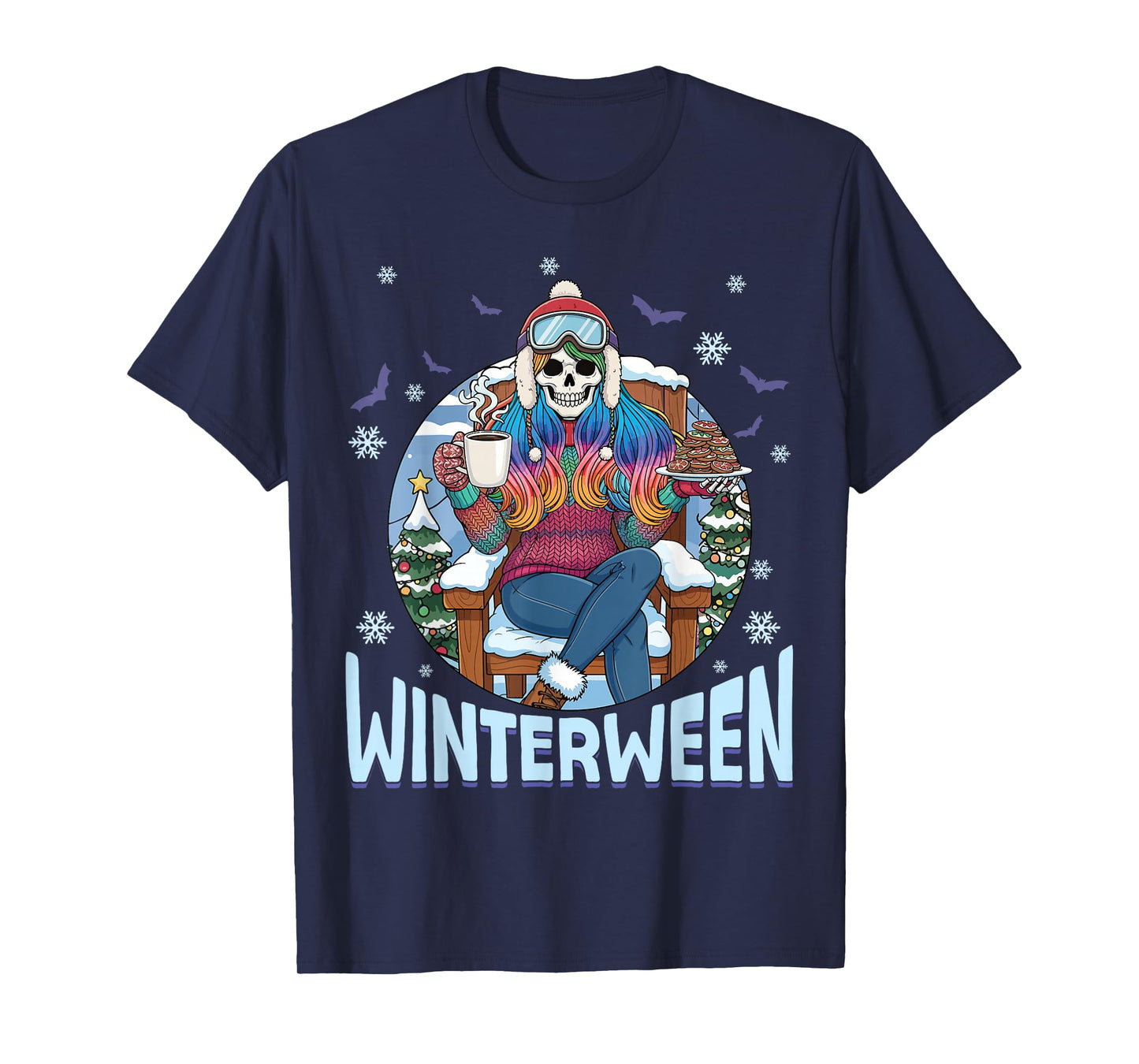 Winterween Halloween Christmas Holiday Scary Winter T-Shirt