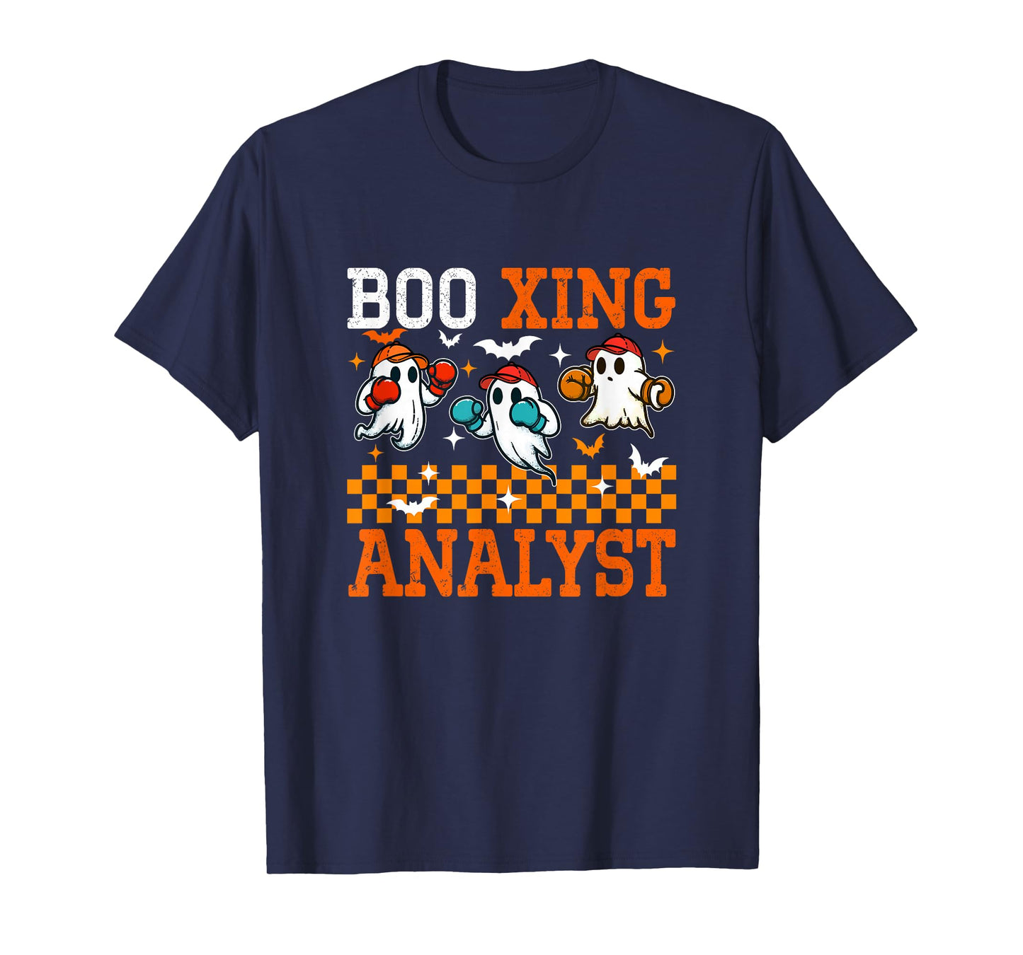 Boo Xing Analyst Halloween Boxing Costume Player Team T-Shirt