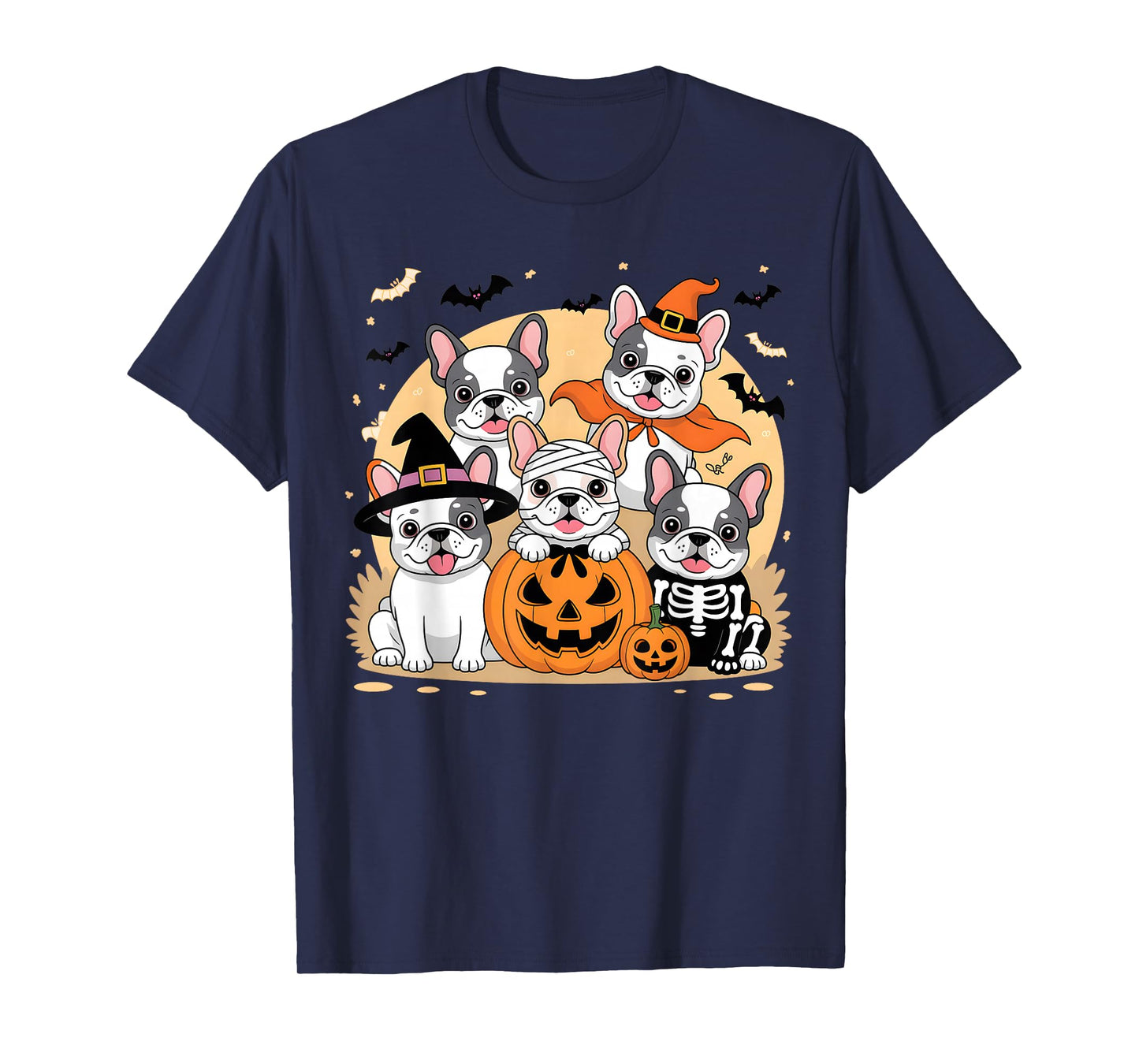 Mummy French Bulldog Halloween French Bulldog Witch Dog Mom T-Shirt