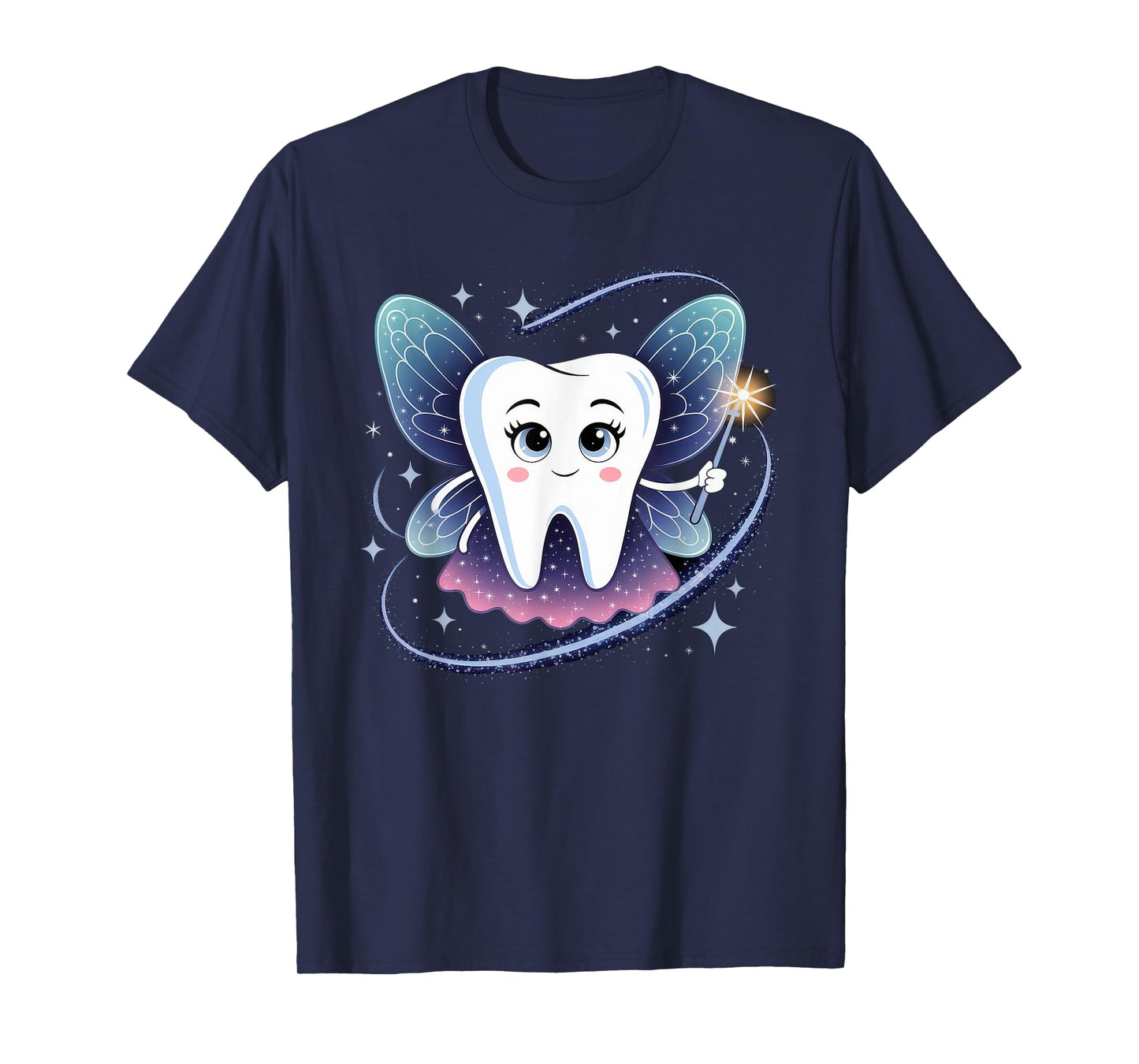 Tooth Fairy Costume Women Adult Teeth Carnival Dentist T-Shirt