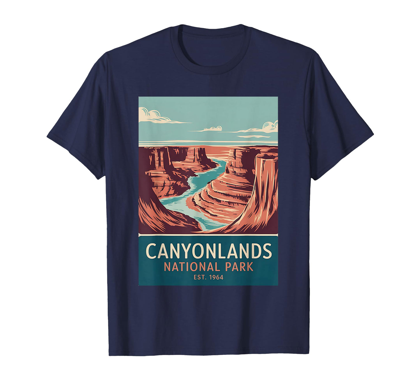 Canyonlands National Park Vintage Camping Hiking Men Women T-Shirt