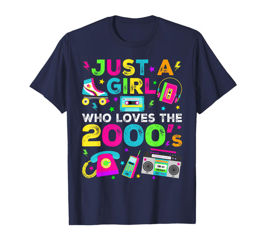 Just A Girl Who Loves The 2000s, 2000's Retro Costume T-Shirt