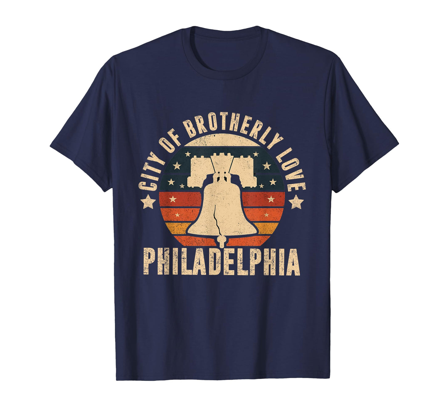 City Of Brotherly Love Philadelphia Vintage Library Bell T-Shirt